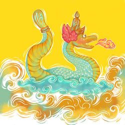 Illustration :: Bali Dragon