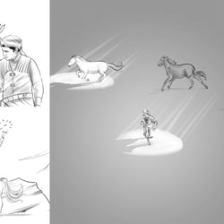 Scribble Show Horses Desert Prince