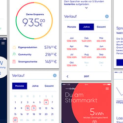 EnBW Solar +, Overview of Screen Design