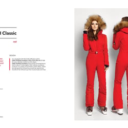 One-piece ski wear range for women