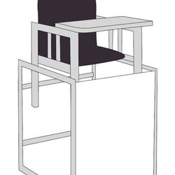 Vektorgrafik zum Kombihochstuhl