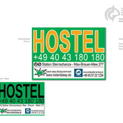 Instant Sleep Hostel, erfolgreiche Überarbeitung Plakat