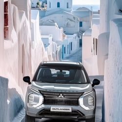 Der Mitsubishi Outlander auf der Reise von Japan nach Deutschland