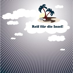 Blaue Insel Postkarte