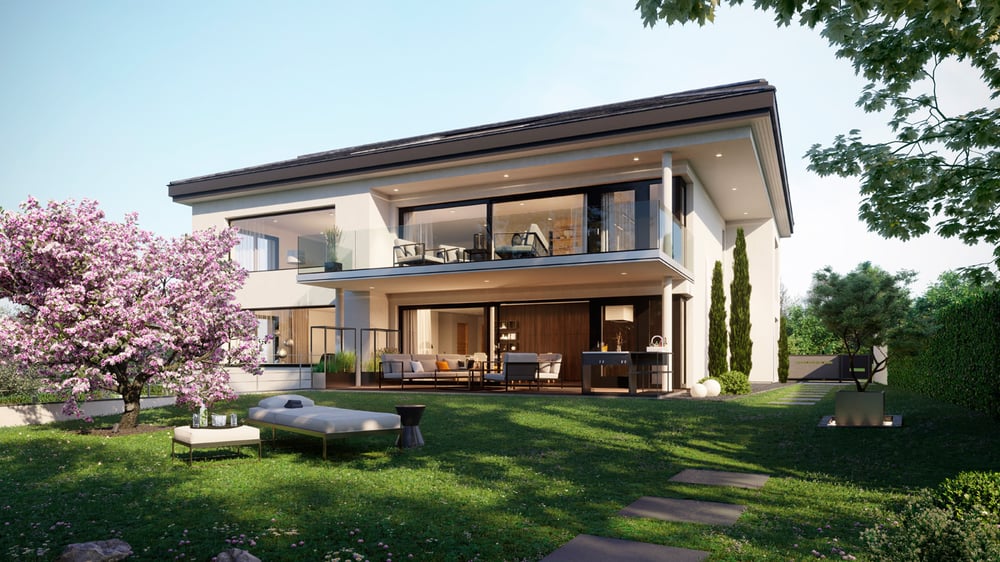 Architekturvisualisierung, Luxusvilla in Österreich