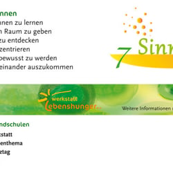 Karte zu der Workshop-Reihe „Mit allen Sinnen begreifen” der Werkstatt Lebenshunger e.V.