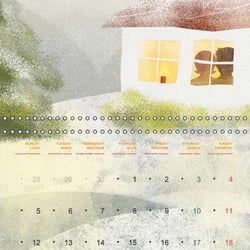 Love and Joy / (Monthly calendar, 14 pages)