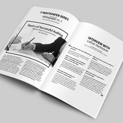 Magazingestaltung für PDA Europe