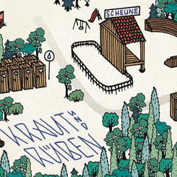 Detail der Karte fürs Wilde Möhre Festivals 2015