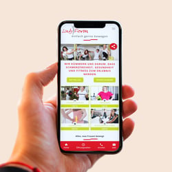App eines Fitnessstudios für Frauen (Schweiz)