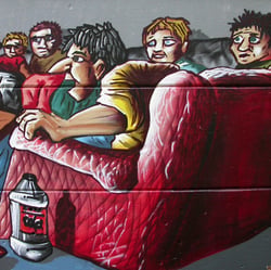 Das Hedonistische Wohnzimmer, Turnhallen-Gestaltung