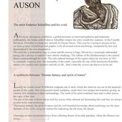 Ausstellungsinfo Federico Schiaffino