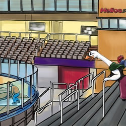 Panel-Artwork – Helios Arena Eishockeystadion in Schwenningen, SERC, Schwenninger Wild Wings