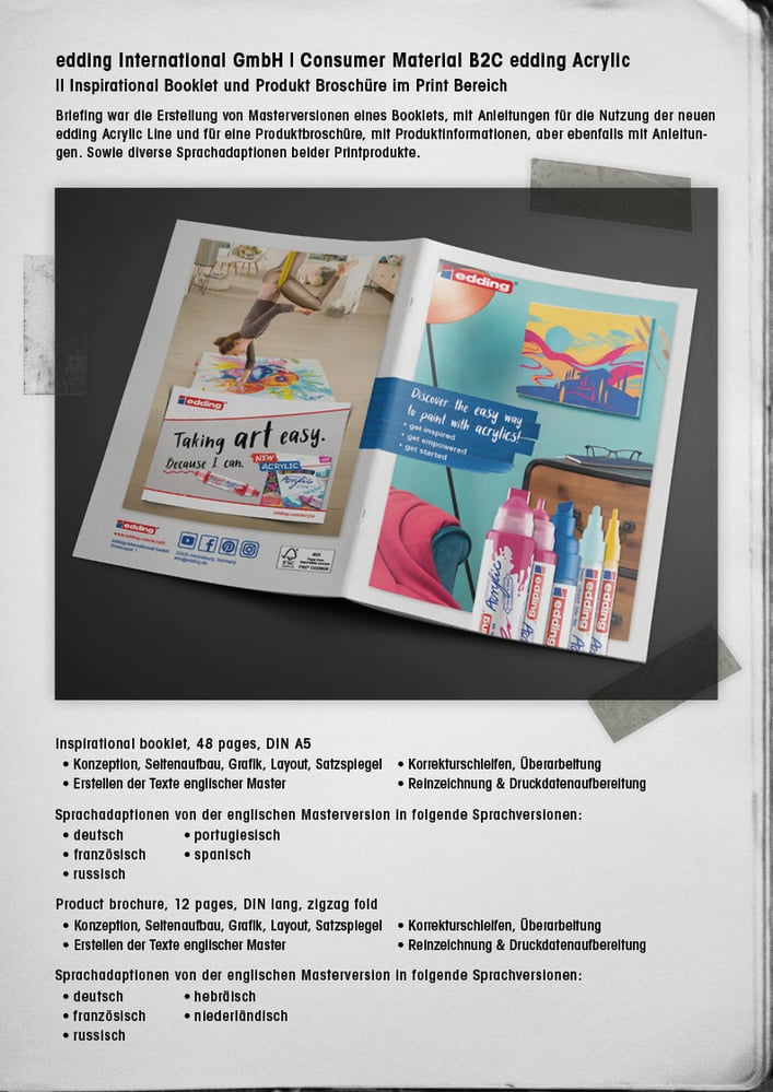 edding Acrylic B2C Printmedien