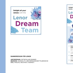 Lenor – UI/UX, Grafikdesign, Banner, Responsive