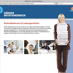 Website „KÖRNER Rotationsdruck“