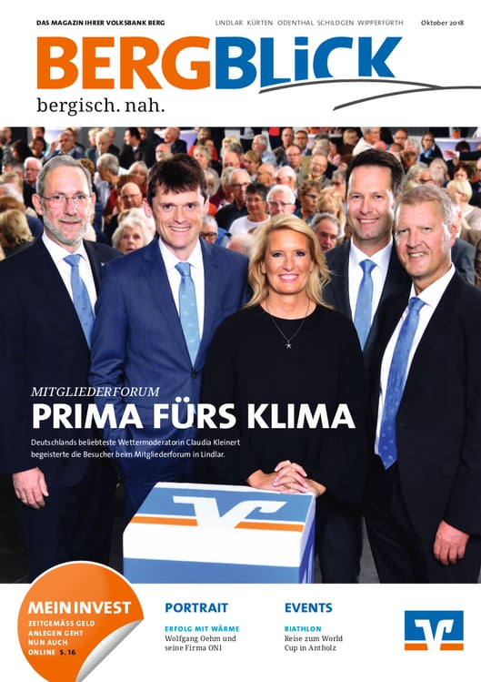 BergBlick Mitgliedermagazin der Volksbank Berg