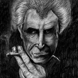 Keith Richards Bleistiftzeichnung