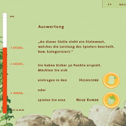 Deutsches Hopfenmuseum, Wolnzach: Interaktive Spiel-Anwendung „Hopfenroulette“