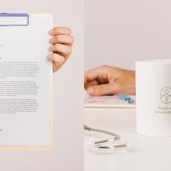 Logo Konzept (Visualisierung) 3 – Corporate Design für Arztpraxis am Gemeindepark