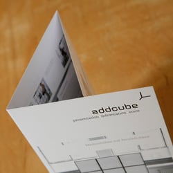 Corporate Design addcube (Warenpräsentationssystem)