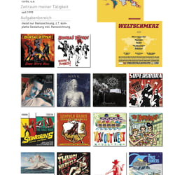 diverse CD- & LP-Cover, größtenteils Reinzeichnung