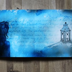 2012 – Auszug aus einem illustrativen Buch rund um verschiedenen Songtexte (Studium)