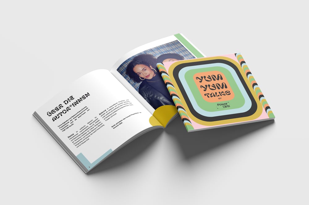 YumYumTalks – Buckprojekt, Layout und Illustration