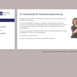Steinmetzmeisterin Kathleen Groll