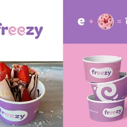 Branding for rolled ice cream