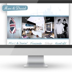 Marc & Daniel – Website des Modegeschäfts | Statische Website