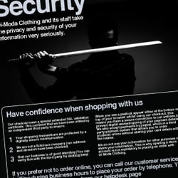 Di-Moda Clothing: Strongest encryption available (EVSSL)