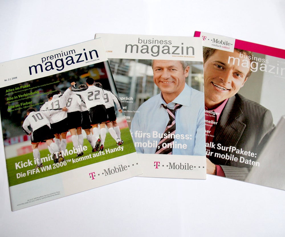 T-Mobile Kundenmagazine Titel