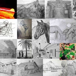 MALEREI -Zeichnungen etc. – COLLAGE V