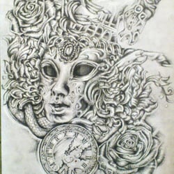tattoo design work in progress