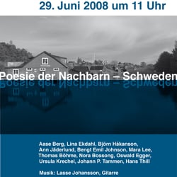 Plakat Poesie der Nachbarn