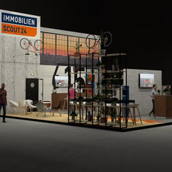 Urbaner Messestand