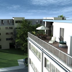 Rosenquartier Balkon