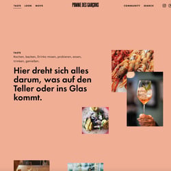 Pomme des Garçons Blog Relaunch