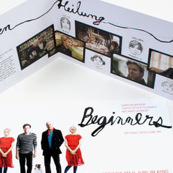 Flyer für den Film „Beginners“