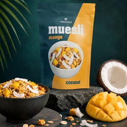 Müsli Packshot Visualisierung
