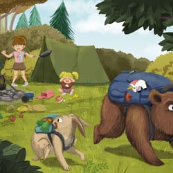 Camping und Tiere