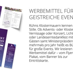 Werbemittel für Events