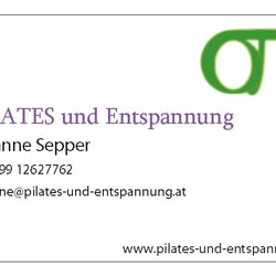 Visitenkarte für Pilates undt Entspannung