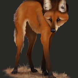 Mähnenwolf