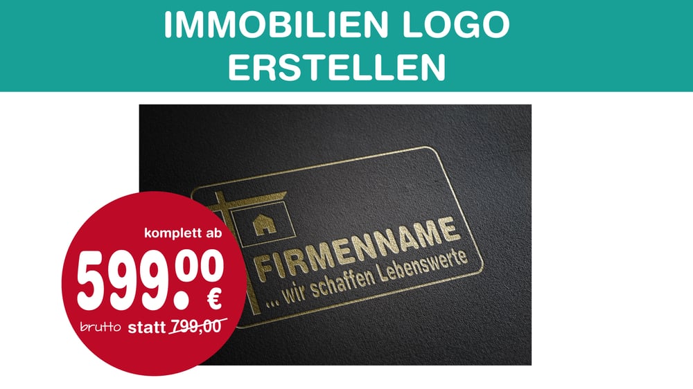 Immobilien-Makler Logo erstellen | Layout gestalten
