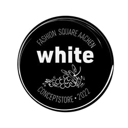 for Conceptstore Aachen white vine label inverse with vectorillustration in Adobe Fresko