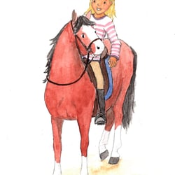 Pferd und Mädchen