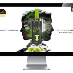 Landing Page für Squamate Wodka der Destillerie Kammer & Kirsch Karlsruhe
