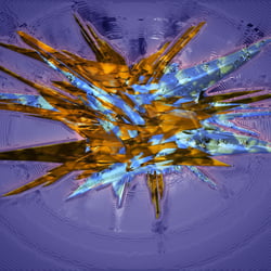 abstract ice-lava star